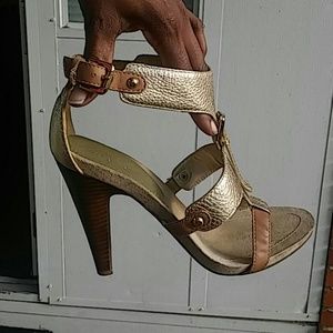 Gold sandals